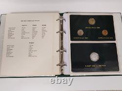 Fao Money Album 1980-1981-1982-1983 Green Album With Silver 6 Pages 28 Coins