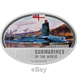 Fiji 2010 $2 Submarines of the World Typhoon Ohio 4 x 1 Oz Silver Proof Coin Set