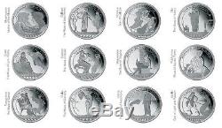 Fiji 2011 $2 Mythologies of the World The Muses 12x 25g Silver Coin Set