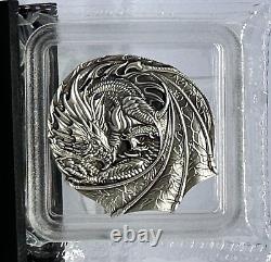 Fiji 2022 $1 1oz Silver Welsh Dragon BU SOLD OUT AT THE MINT ONLY 1,500 MINTED