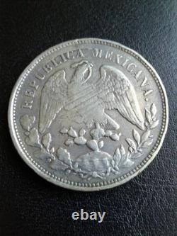 Foreign Silver Coins 1899 Go RS Mexico 1 Peso Cap & Rays Silver
