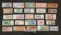 Foreign World Coins Lot 3Lb Pounds 200 stamps 25 world banknotesE ANCIENT COINS