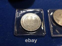 Four Germany 10 Ten Deutsche Mark Olympiad München Circulated Silver Coin Clean