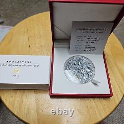 Four Hoursemen of the Apocalypse 2019 3oz Silver High Relief With Select Gilding
