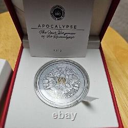 Four Hoursemen of the Apocalypse 2019 3oz Silver High Relief With Select Gilding