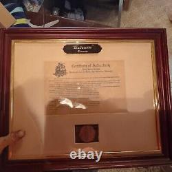 Framed 1743 Dutch Silver Ducaton Recovered From The Hollandia With COA & Apprais