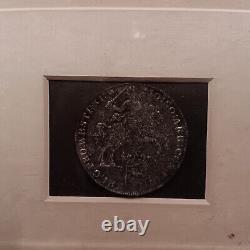 Framed 1743 Dutch Silver Ducaton Recovered From The Hollandia With COA & Apprais