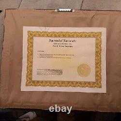 Framed 1743 Dutch Silver Ducaton Recovered From The Hollandia With COA & Apprais