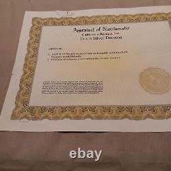 Framed 1743 Dutch Silver Ducaton Recovered From The Hollandia With COA & Apprais