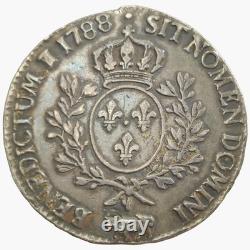 France 1788 Cow Mint Mark Province Of Bern Ecu Louis XVI Large Silver Coin 1H