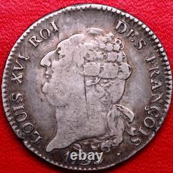 France 1793-m Louis XVI François Écu 6 Livres L'an 4