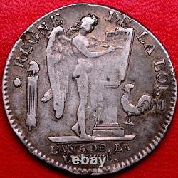 France 1793-m Louis XVI François Écu 6 Livres L'an 4
