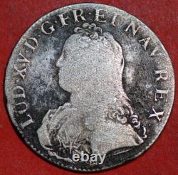 France 1 Ecu 1726 H La Rochelle Louis XV KM#? 486