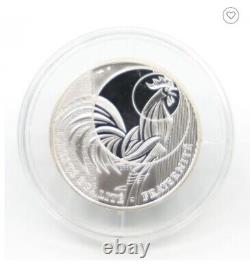 France 2016 Le Coq The Rooster Silver Proof 10 Euro COA Numbered Gorgeous