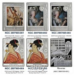 France 2023 S10E 1-Delacroix 2-Le Brun 2-Kitagawa NGC PF 70 UC FR Highest Grade