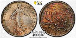 France 50 centimes semeuse 1900 Silver PCGS MS64+ Gad. 420 F. 190 Coin