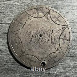 France 5 Francs 1813 MA Silver Coin Turned Into Love Token VRR Holed Twice