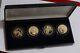 Germany 4 Medals Reunification Gold Plated Silver %333 32.5mm In Box B71
