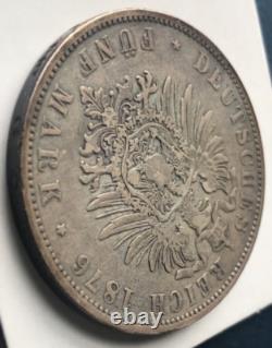 GERMAN ESTATES 1876 F 5 Mark Charles I FÜNF MARK