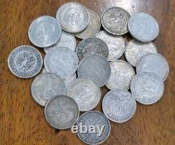 GERMAN Lot 21x Coins 5 REICHSMARK 1934 1936 Third Reich WWII Silver