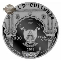 Ganesha World Cultures 2 Oz silver coin 2019 Cameroon 2000 Francs Presale