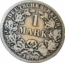 German Empire Lot Of 4 SILVER 1 Mark Coins 1875-1885