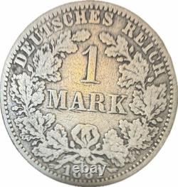German Empire Lot Of 4 SILVER 1 Mark Coins 1875-1885