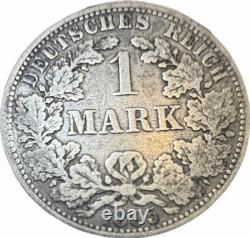 German Empire Lot Of 4 SILVER 1 Mark Coins 1875-1885