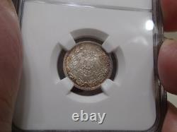 Germany 1/2 Mark 1916 A MS 66 NGC Graded Silver Coin KM#17 Toned BU