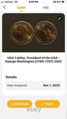 Gold coins Sacagawea & presidents