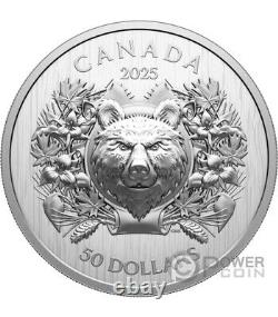 HERALDIC BEAR EHR/UHR Fine Silver Coin $50 Canada