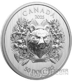 HERALDIC BEAR EHR/UHR Fine Silver Coin $50 Canada