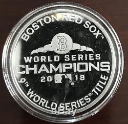 HIGHLAND MINT 2018 BOSTON Red Sox World Series CHAMPIONS SILVER MINT COIN