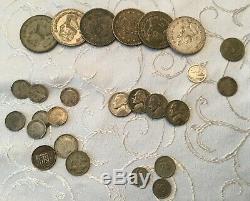 HUGE World Coin Lot mixed big variety see all pics includes silver coins