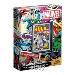 HULK Comix 2 Oz Silver Coin $5 Niue 2024
