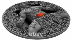 Haka World Cultures 2oz Antique finish and Black Proof Silver Coin Cameroon 2020