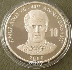 Heroes Of 1966 Football World Cup 11-Coin. 999 Fine Silver 10 Francs 2006