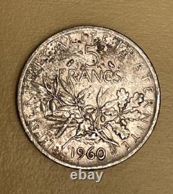 High-Grade World Silver Lot (5 Coins) 1920-1960 Switzerland, France, Turkey