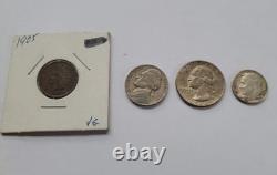 Huge Coin & Currency Lot US Silver, World Coins, $2 Bills, 1994 Proof Set, etc