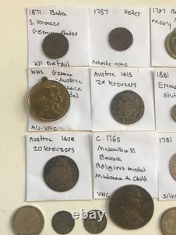 Huge Coin/Token/Currency Collection Of Germany-Austria-Hungary Items 1700s-WW2