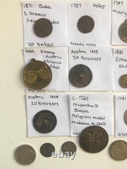 Huge Coin/Token/Currency Collection Of Germany-Austria-Hungary Items 1700s-WW2