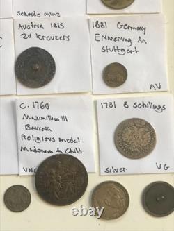 Huge Coin/Token/Currency Collection Of Germany-Austria-Hungary Items 1700s-WW2