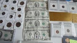 Huge Estate Lot, USA Currency, Old Coins, Collectible Items, #226