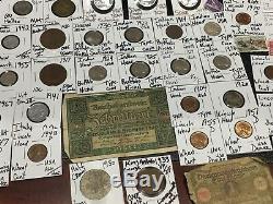 Huge Lot 350+ Coins/StampsSilver Note Mercury/Buffalo/Indian/1892/Proof/World+