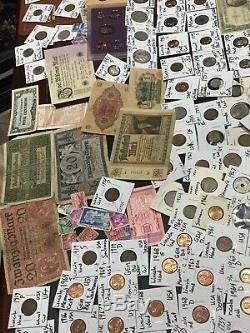 Huge Lot 400Coin/StampSilver/Seated/Mercury/Buffalo/Indian/1893WWII/Worldmore
