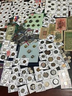 Huge Lot 400Coin/StampSilver/Seated/Mercury/Buffalo/Indian/1893WWII/Worldmore
