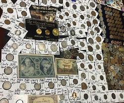 Huge Lot 400+Coin$/StampSilver Franklin & WL/Mercury/Buffalo/Indian/1893/World+