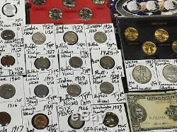 Huge Lot 400+Coin/StampSilver Half/Mercury/Buffalo/Indian/1893/Proof/V/World+