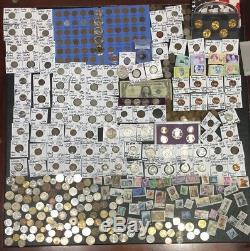 Huge Lot 400+Coin$/StampSilver Note/Mercury/Buffalo/V/Indian/1893/WL/PCGS/World