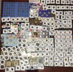 Huge Lot 400+Coin/Stamp/World-Silver Walking Half/1893/Mercury/VBuffalo/Indian+